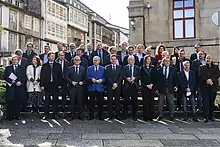 foto de familia del Eixo AtlánticoAsamblea General celebrada en Santiago de Compostela en el 30 aniversario