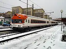 automotor 432 en la estación de Pamplona