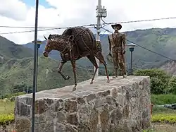 Monumento a los campesinos cafeteros en Pisba.