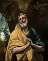 El Greco, Las lágrimas de San Pedro (c. 1587-1596)