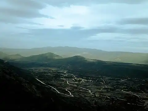 El Pirú, vista desde Cerro Blanco.