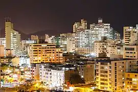 Vista nocturna de El Rodadero