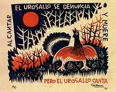 El Urogallo, grabado. 1960