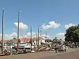 Elburg, vista en la calle: el Havenkade