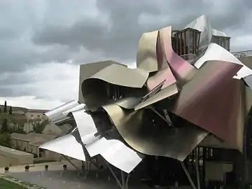 Hotel Marqués de Riscal en Elciego, Álava, España.