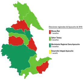 Elecciones regionales de Ayacucho de 2018