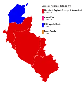 Elecciones regionales de Ica de 2018