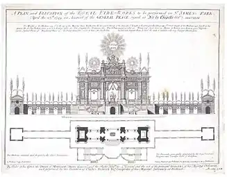 Festejos para la Paz de Aquisgrán (Londres, 1748)