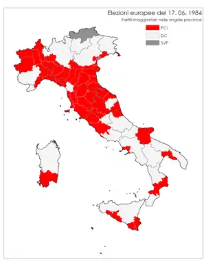 Elecciones al Parlamento Europeo de 1984 (Italia)