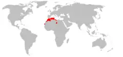 Distribución de Eliomys munbyanus