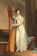 Lady with a Harp (1818), retrato de Eliza Ridgely.