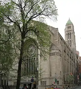 Templo Emanu-El, Nueva York, 1929. Exterior