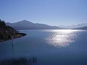 El río Hurtado en el embalse Recoleta.