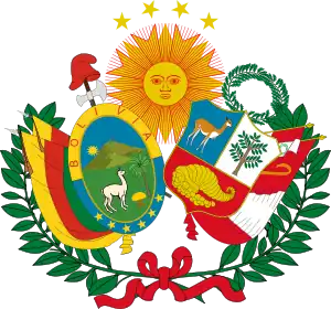 Escudo de la Confederación Peruano-Boliviana (1836-1839)