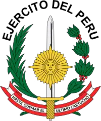 Escudo del Ejército del Perú.