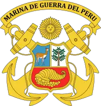 Escudo de la Marina de Guerra del Perú.