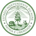 Escudo de armas de la República de Acre en 1899.