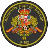 Emblema de la Almirante Juan de Borbón (F-102).