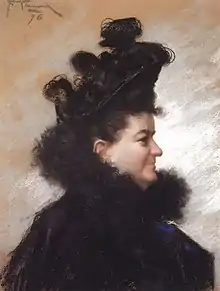 Retrato de Emilia Pardo Bazán, 1896, Museo de Bellas Artes de La Coruña.