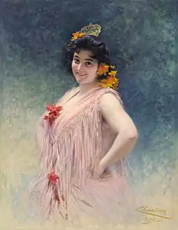 Emma Calve como Carmen en 1897.