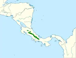 Distribución geográfica del mosquero cabecinegro.