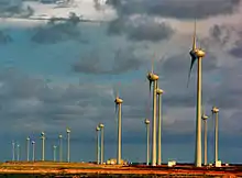 Energía eólica en Parnaíba, Brasil.