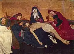 Pietà de Avignon o de Villeneuve-lès-Avignon, de Enguerrand Quarton, ca. 1455.