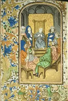 Libro de Horas de Enkhuisen, fol. 39v. Manuscrito, s. XV. Bodleian Library, Oxford