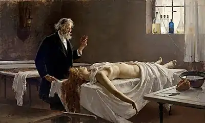 ¡Y tenía corazón! (Anatomía del corazón). 177 x 291 cm. 1890 (Museo de Málaga)