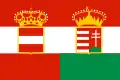 Bandera de la ocupación austrohúngara de Montenegro (1916-1918)