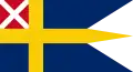 Bandera de guerra común de Suecia y Noruega (1815–1844).