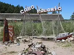 Entrada a Cobo Polonio después de una travesía por las dunas y playa