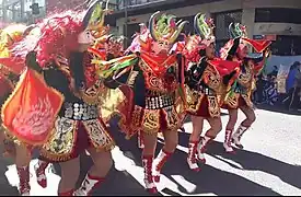 Diablada en la Entrada Universitaria de La Paz