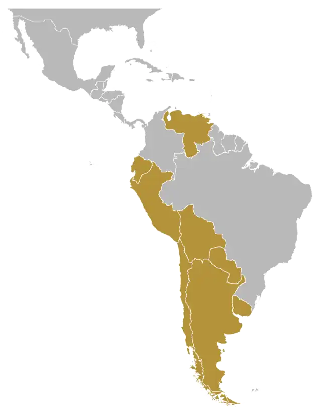 Copa Libertadores 1966 está ubicado en América del Sur