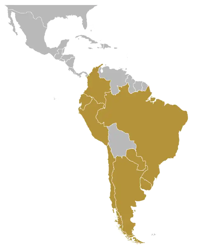 Copa de Campeones de América 1963 está ubicado en América del Sur
