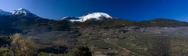 Panorámica del Almadén tomada desde las eras del Almoratín