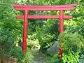 Torii en el jardín botánico Erlangen.