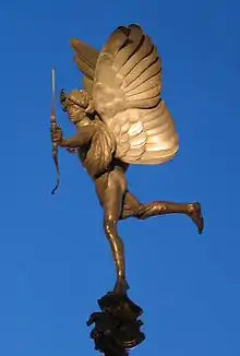 Figura de Anteros del Memorial Shaftesbury en Picadilly Circus