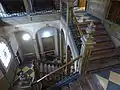 Escalera, vista cenital.