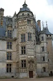 Escalera de honor del château de Meillant (Cher)