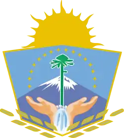 Escudo de la Provincia de Neuquén, Argentina.