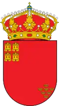 Diseño heráldico más correcto del escudo, acorde al blasonado oficial.