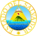 Escudo del Estado del Salvador, dentro de la Confederación de Centroamérica (1842-1845)