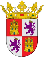 Castilla y León. ...de gules, un castillo de oro aclarado de azur...