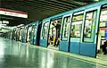 Tren detenido en la estación.