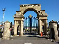 La Escuela Naval Militar, en Marín (Pontevedra)