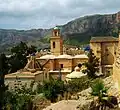 Iglesia de Santiago, desde los Pozos del Cremós.