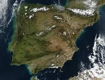 Península Ibérica. Realidad geográfica que sostiene la verosimilitud histórica de una Iberia unida.