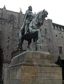 Estatua ecuestre de Ramón Berenguer III, de José Llimona (1880)