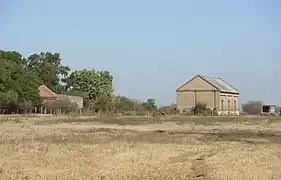 Edificio de la estación abandonado